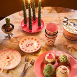 rice - Melaminbecher (250 ml) • Xmas Galore - ROSA ECK