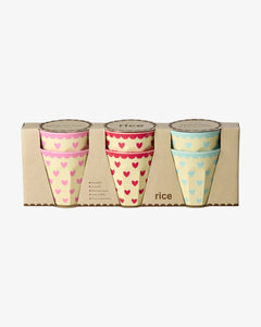 rice Melaminbecher 6er-Set (250 ml) – Favorite Hearts