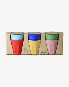 rice Melaminbecher 6er-Set (250 ml) – Solid Colors
