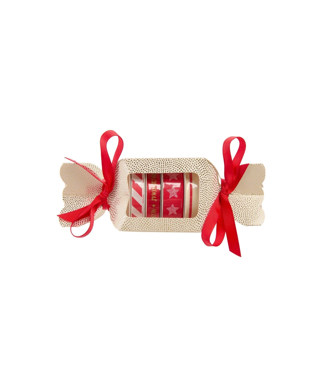 Rico Design - ADVENT ADVENT Geschenkband-Set (4 x 2 m) • Rot - ROSA ECK