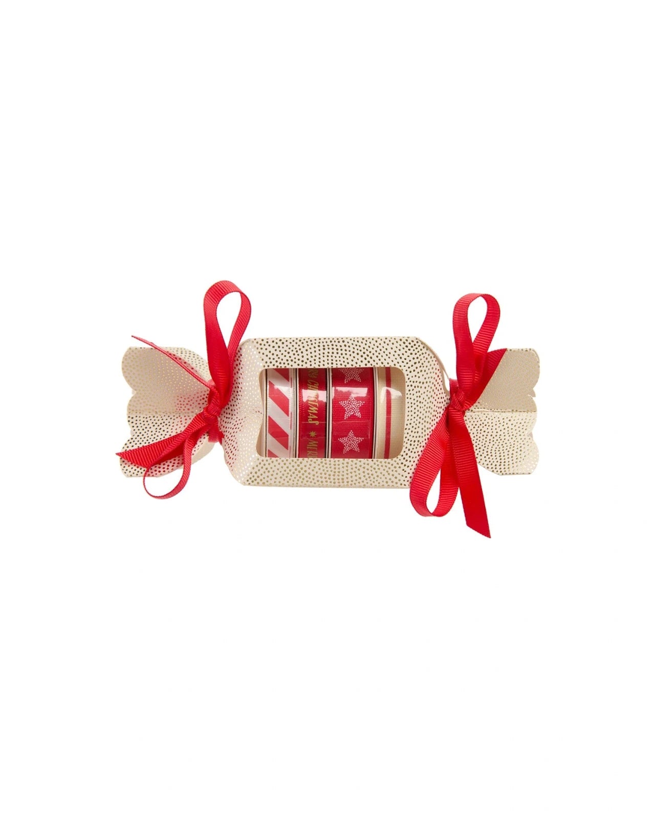 Rico Design - ADVENT ADVENT Geschenkband-Set (4 x 2 m) • Rot - ROSA ECK