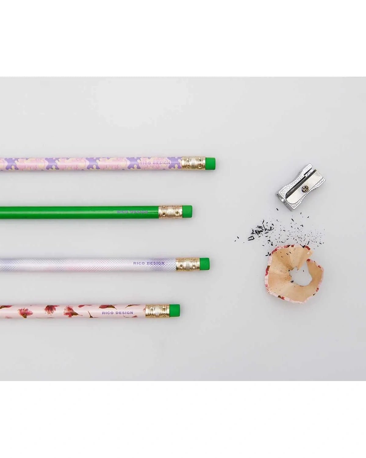 Rico Design - Bleistift-Set (4 Stück) • Transformation - ROSA ECK