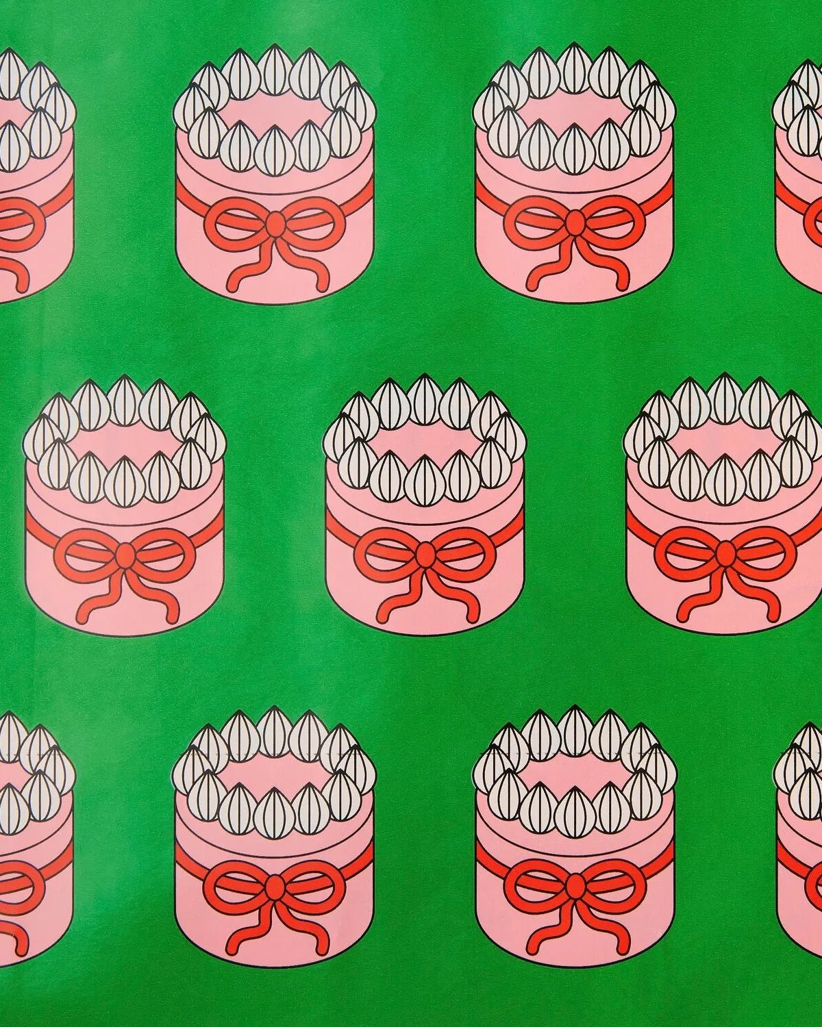 Rico Design - EYE CANDY Geschenkpapier • Torten - ROSA ECK