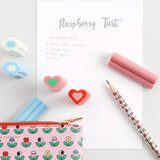 Rico Design - EYE CANDY Radiergummi • Herz Rosa - ROSA ECK