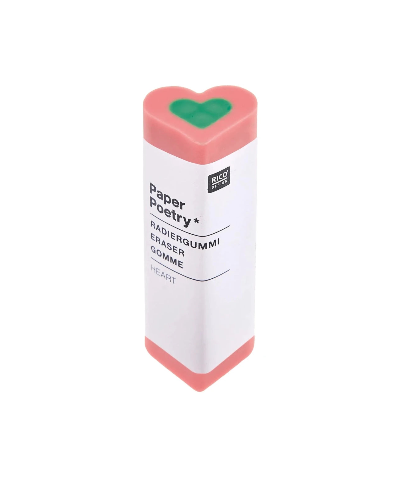 Rico Design - EYE CANDY Radiergummi • Herz Rosa - ROSA ECK