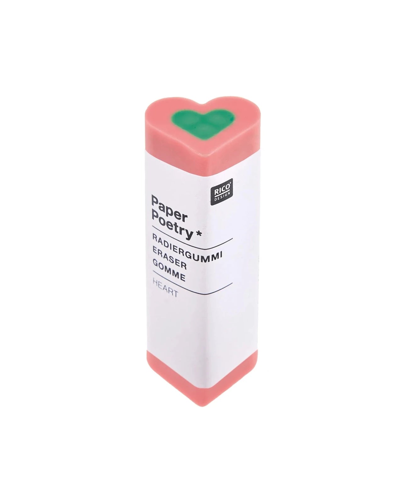 Rico Design - EYE CANDY Radiergummi • Herz Rosa - ROSA ECK
