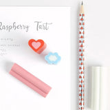 Rico Design - EYE CANDY Radiergummi • Herz Rosa - ROSA ECK