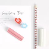 Rico Design - EYE CANDY Radiergummi • Herz Rot - ROSA ECK