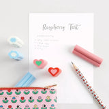 Rico Design - EYE CANDY Radiergummi • Herz Rot - ROSA ECK