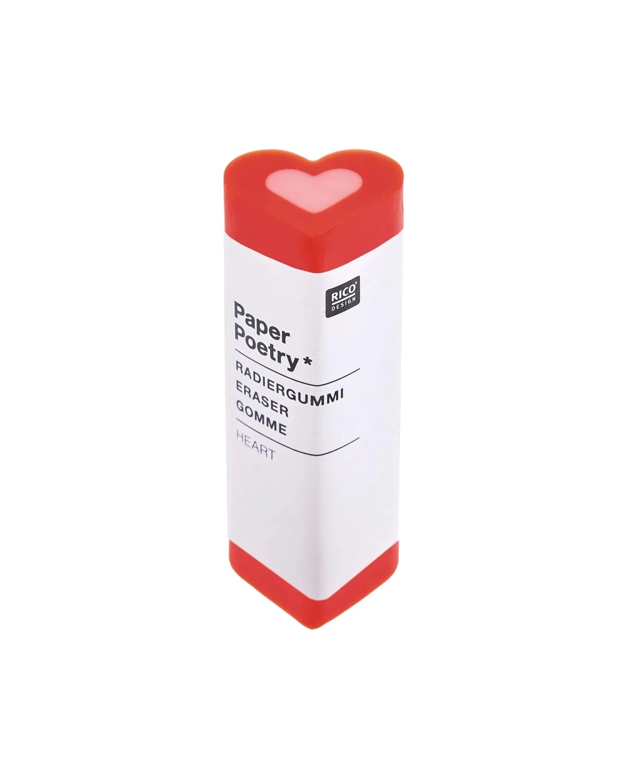 Rico Design - EYE CANDY Radiergummi • Herz Rot - ROSA ECK