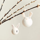 Rico Design - Filz Aufhänger • Hasenkopf Weiß - ROSA ECK