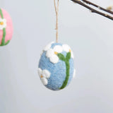 Rico Design - Filz Ei Aufhänger • Apfelblüte Blau - ROSA ECK