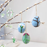 Rico Design - Filz Ei Aufhänger • Apfelblüte Blau - ROSA ECK