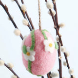 Rico Design - Filz Ei Aufhänger • Gänseblümchen Rosa - ROSA ECK