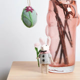 Rico Design - Filz Ei Aufhänger • Gänseblümchen Rosa - ROSA ECK