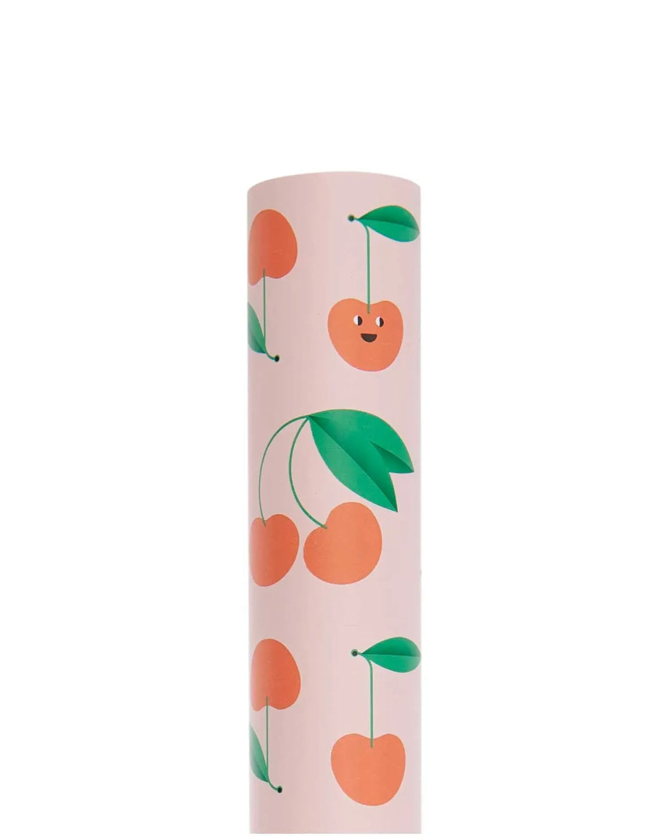 Rico Design - Geschenkpapier Kirschen, rosa - Geschenkpapier - ROSA ECK Concept Store
