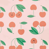 Rico Design - Geschenkpapier Kirschen, rosa - Geschenkpapier - ROSA ECK Concept Store