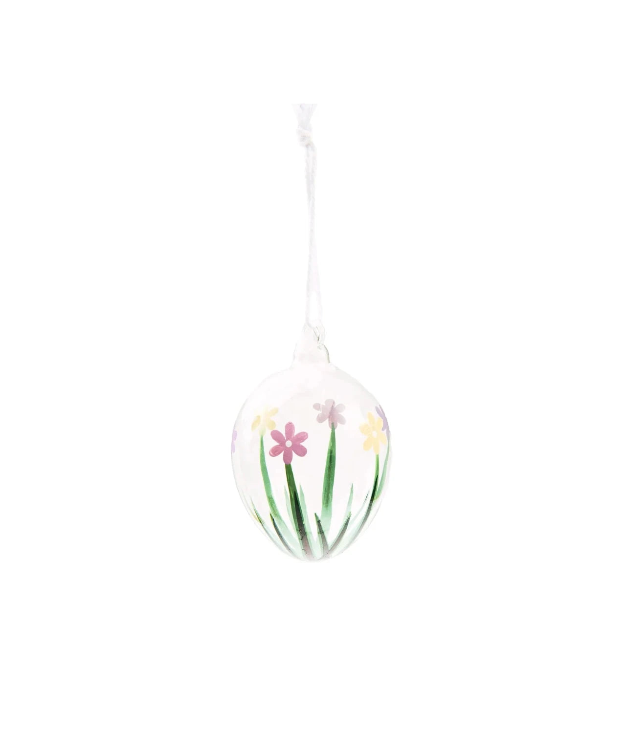 Rico Design - Glas Ei • Blumenwiese bunt - ROSA ECK