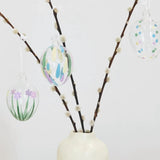 Rico Design - Glas Ei • Punkte bunt - ROSA ECK