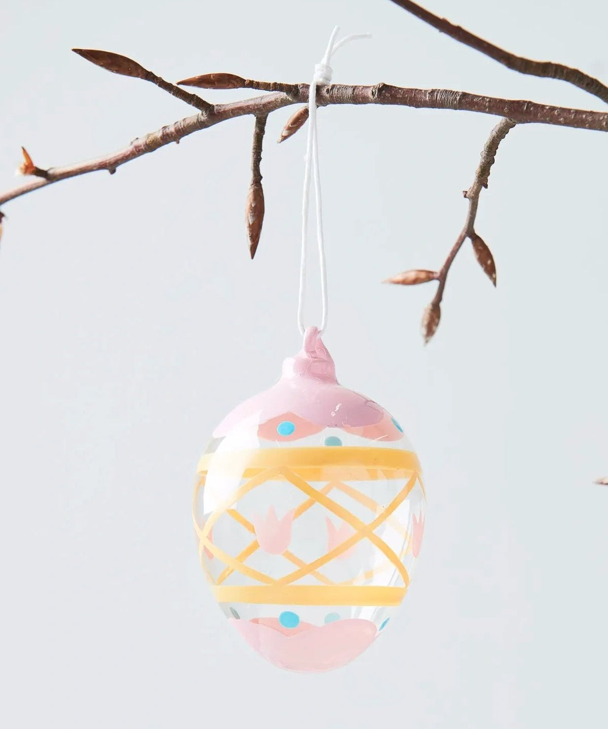 Rico Design - Glas Ei • Tulpen handbemalt - ROSA ECK