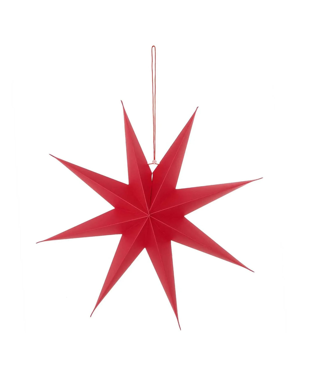 Rico Design - Großer Papierstern Auffaltbar (⌀ 45 cm) • Rot - Papierstern - ROSA ECK