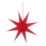Rico Design - Großer Papierstern Auffaltbar (⌀ 45 cm) • Rot - Papierstern - ROSA ECK