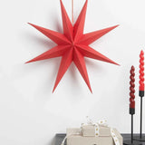 Rico Design - Großer Papierstern Auffaltbar (⌀ 45 cm) • Rot - Papierstern - ROSA ECK