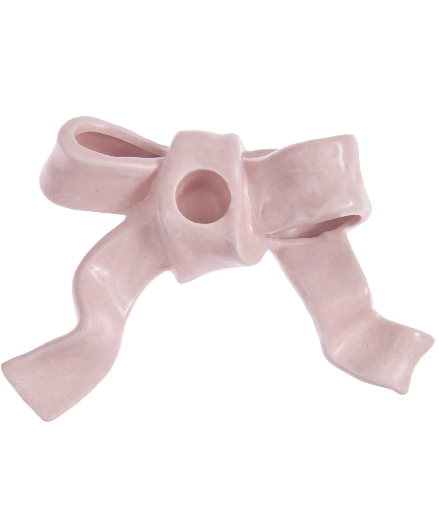 Rico Design - Keramik Kerzenhalter Schleife (⌀ 21 mm) | Rosa - ROSA ECK Concept Store
