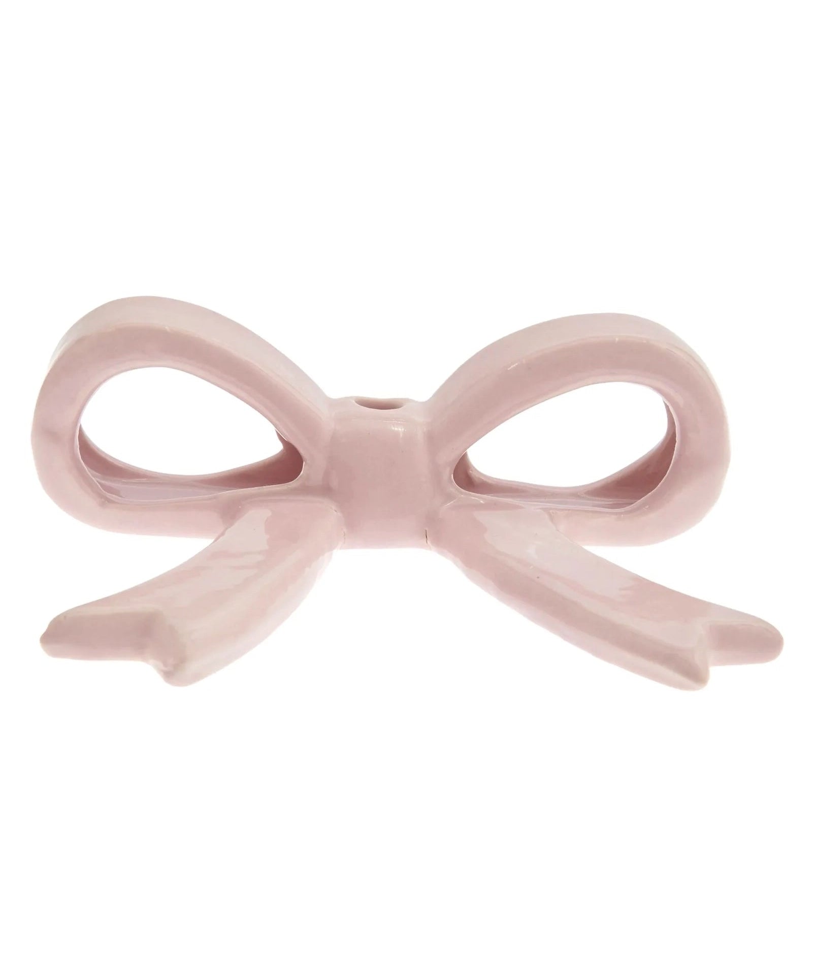 Rico Design - Keramik Kerzenhalter Schleife (⌀ 7 mm) | Rosa - ROSA ECK Concept Store