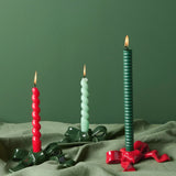 Rico Design - Keramik Kerzenhalter Schleife • Rot - Kerzenständer - ROSA ECK