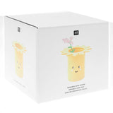Rico Design - Keramik Vase Sonne | Gelb - Vase - ROSA ECK - Gelb, ,