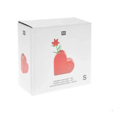Rico Design - Kleine Keramik - Vase • Herz - Vase - ROSA ECK