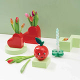 Rico Design - Kleine Keramik - Vase • Herz - Vase - ROSA ECK