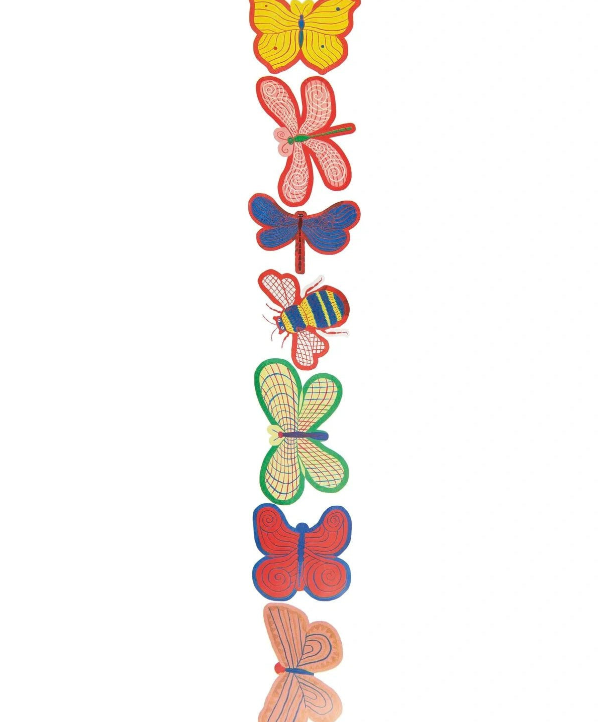 Rico Design - Midsommar Magic Sticker (100 Stück) • Insekten - ROSA ECK