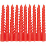 Rico Design - Mini - Spiralkerzen Rot (10er - Set) - Kerze - ROSA ECK - , ,