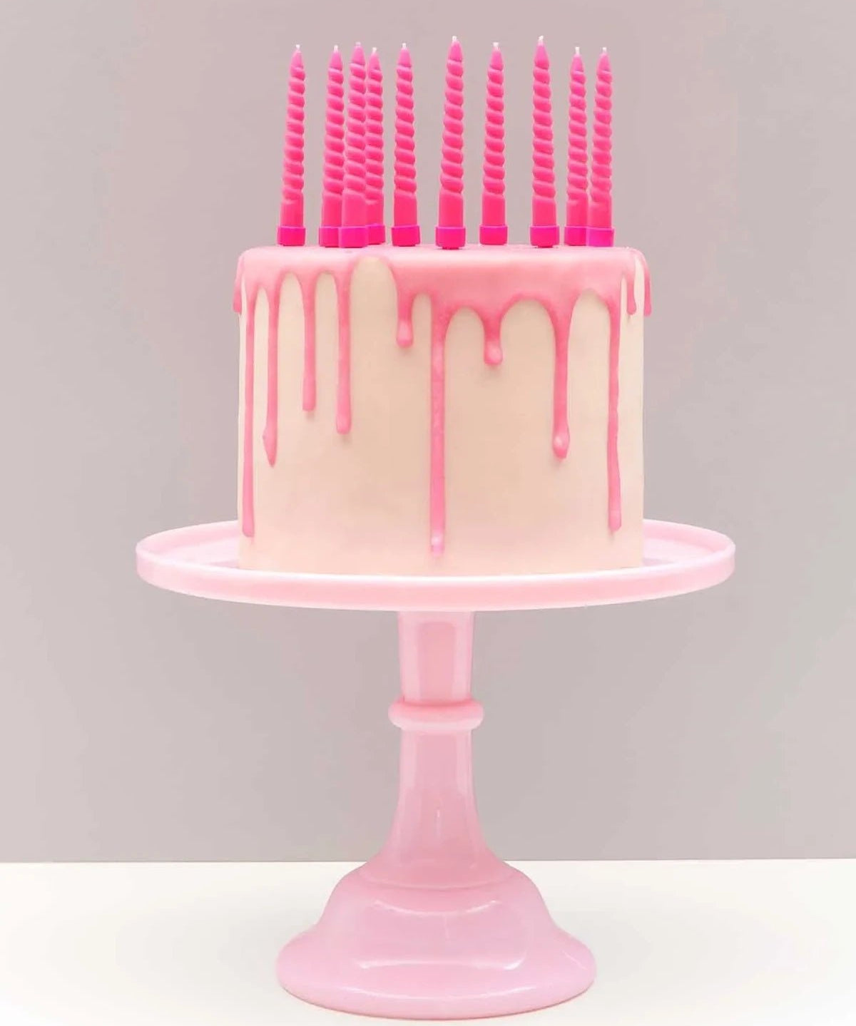 Rico Design - Mini - Spiralkerzen Set (10 Stück) • Neon Pink - Kerzen - ROSA ECK