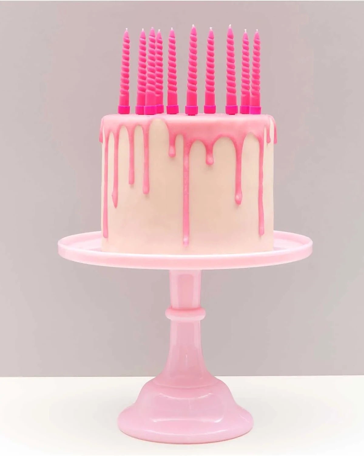 Rico Design - Mini - Spiralkerzen Set (10 Stück) • Neon Pink - Kerzen - ROSA ECK