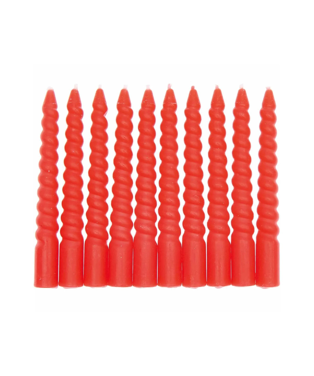 Rico Design - Mini - Spiralkerzen Set (10 Stück) • Neon Red - Kerzen - ROSA ECK
