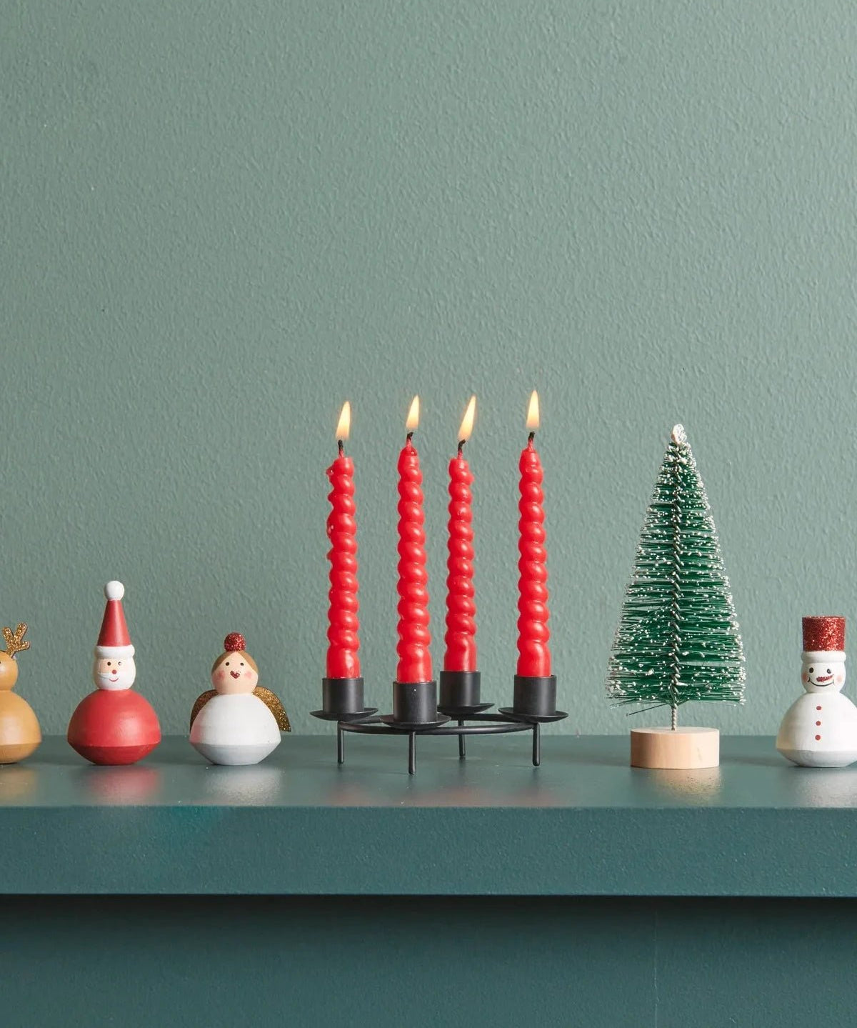 Rico Design - Mini - Spiralkerzen Set (10 Stück) • Neon Red - Kerzen - ROSA ECK