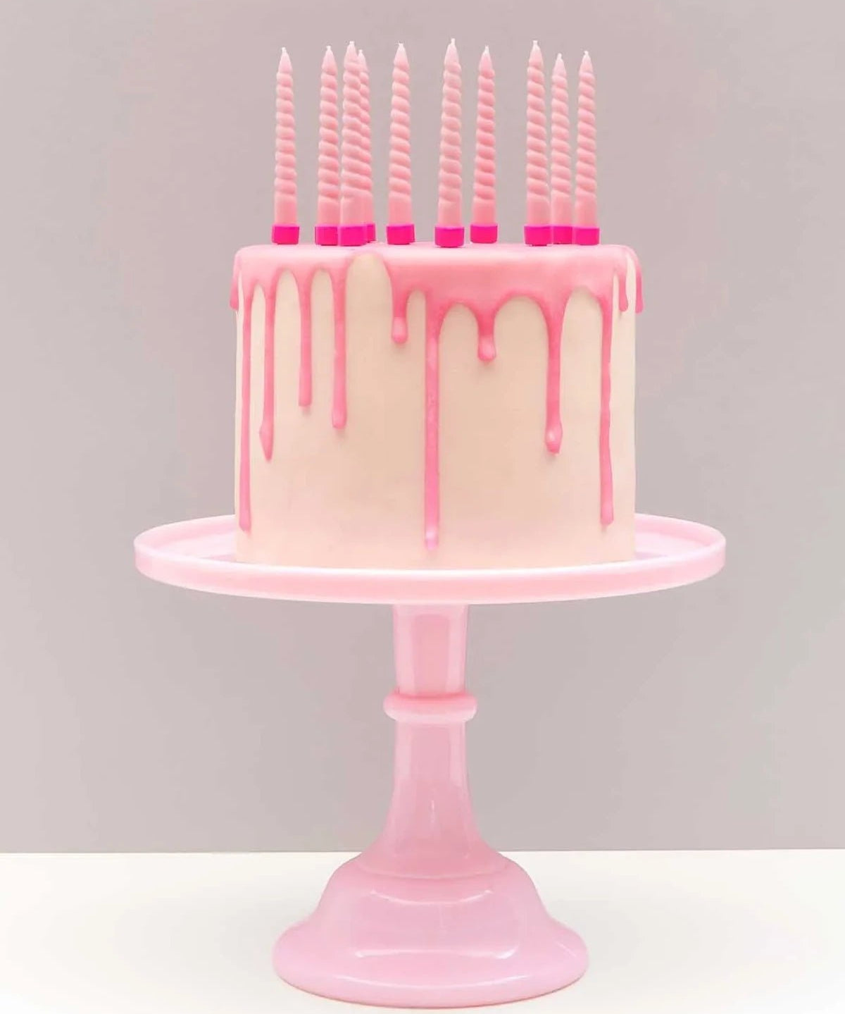 Rico Design - Mini - Spiralkerzen Set (10 Stück) • Rose - Kerzen - ROSA ECK