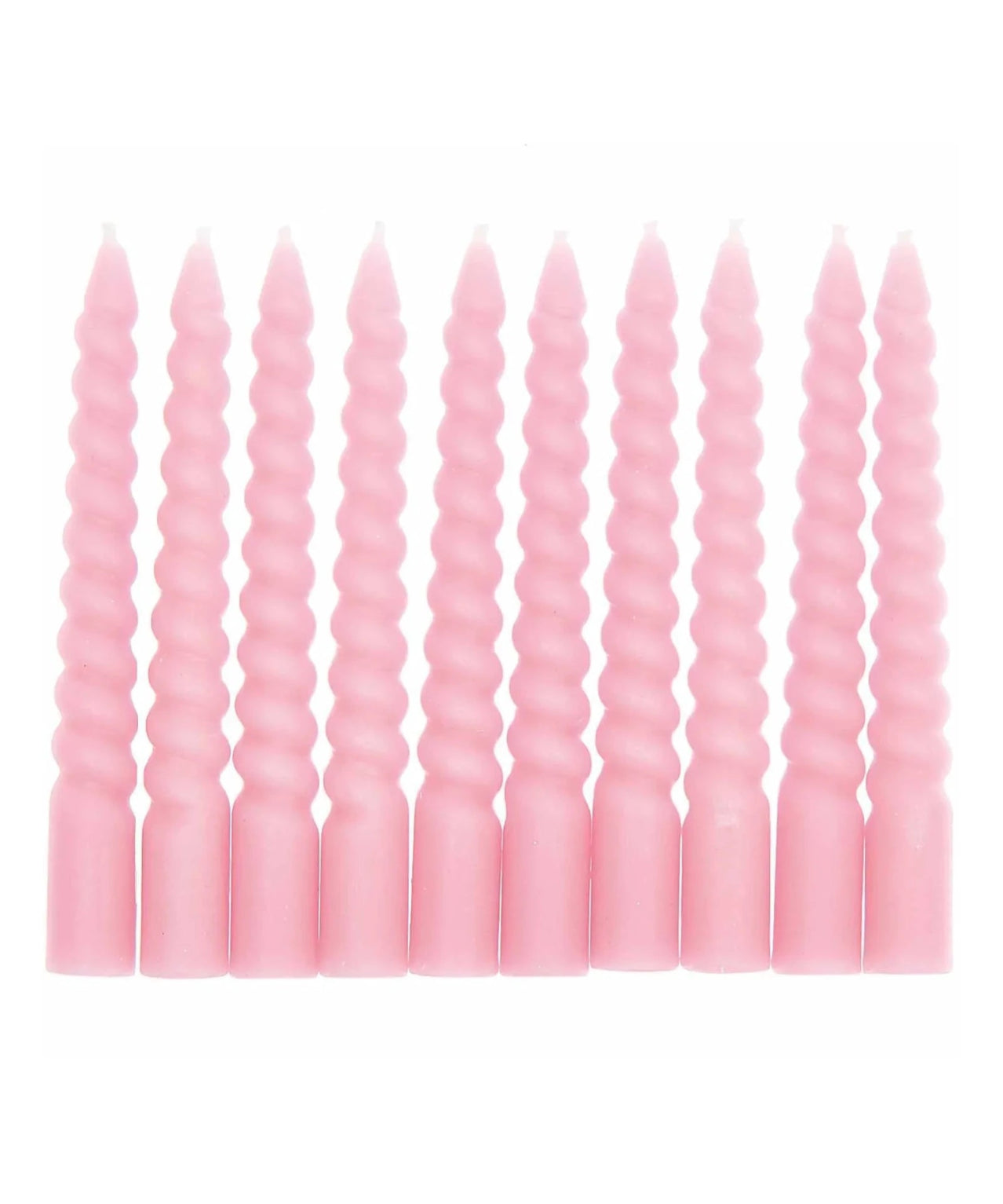 Rico Design - Mini - Spiralkerzen Set (10 Stück) • Rose - Kerzen - ROSA ECK