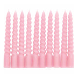 Rico Design - Mini - Spiralkerzen Set (10 Stück) • Rose - Kerzen - ROSA ECK