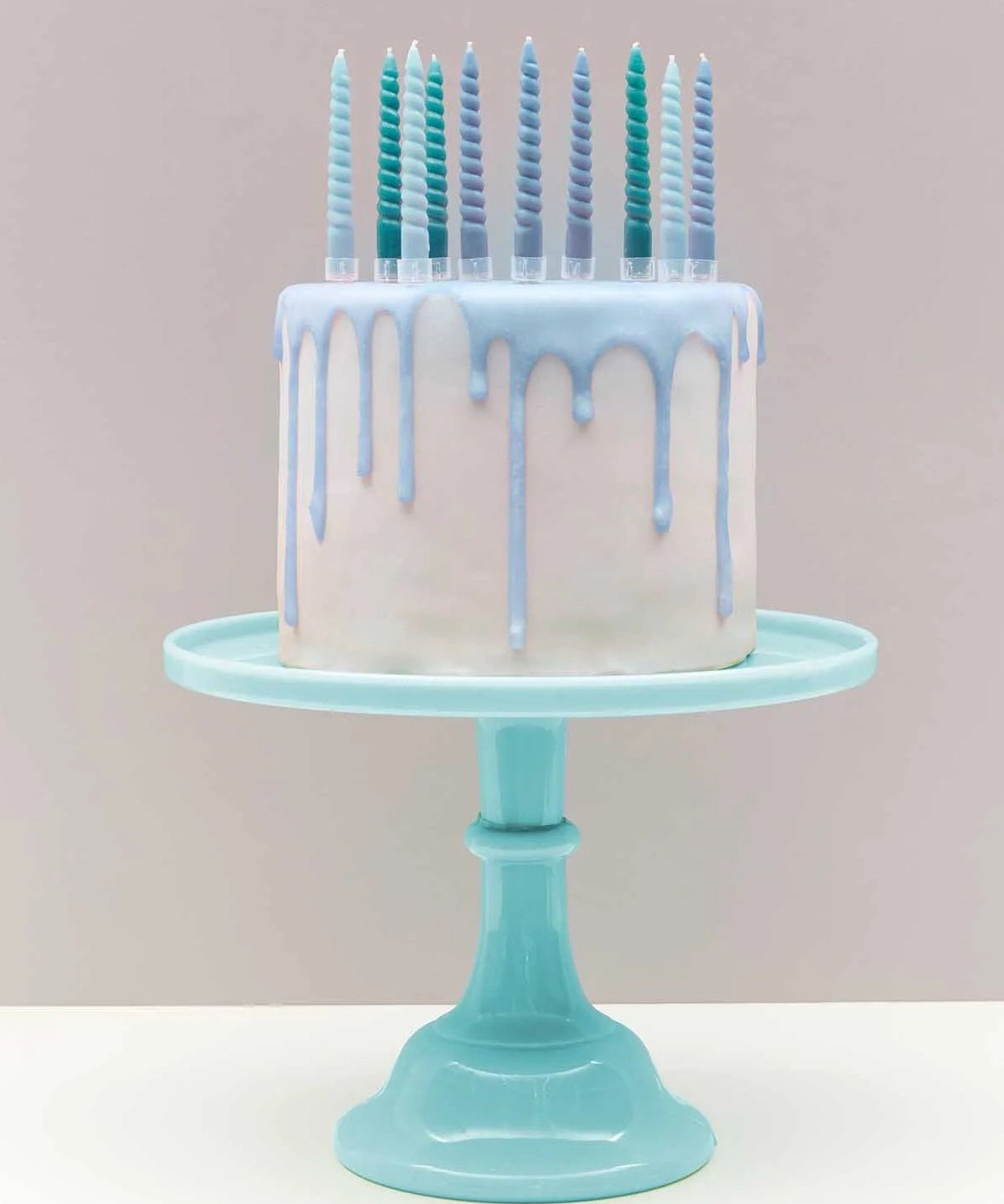 Rico Design - Mini - Spiralkerzen Set (10 Stück) | Smokey Blue Mix - ROSA ECK Concept Store