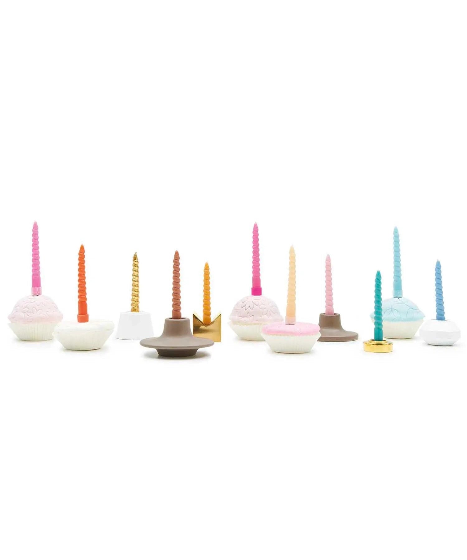 Rico Design - Mini - Spiralkerzen Set (10 Stück) | Smokey Blue Mix - ROSA ECK Concept Store