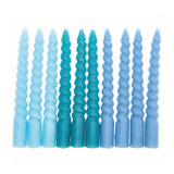 Rico Design - Mini - Spiralkerzen Set (10 Stück) | Smokey Blue Mix - ROSA ECK Concept Store