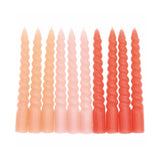 Rico Design - Mini - Spiralkerzen Set (10 Stück) | Smokey Rose Mix - ROSA ECK Concept Store