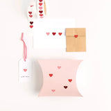 Rico Design - MINI - STICKER HERZEN • Neon/Rot (Rolle, 80 Stück) - Sticker - ROSA ECK