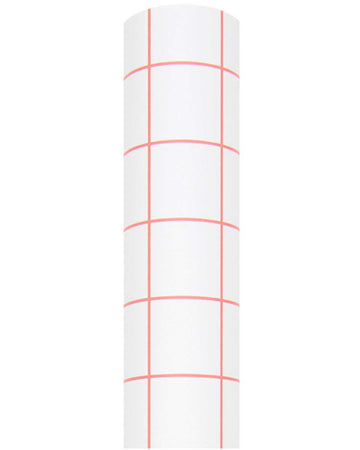Rico Design - Paper Poetry Geschenkpapier Raster | Grid Neon Rot - Geschenkpapier - ROSA ECK - Weiß, ,