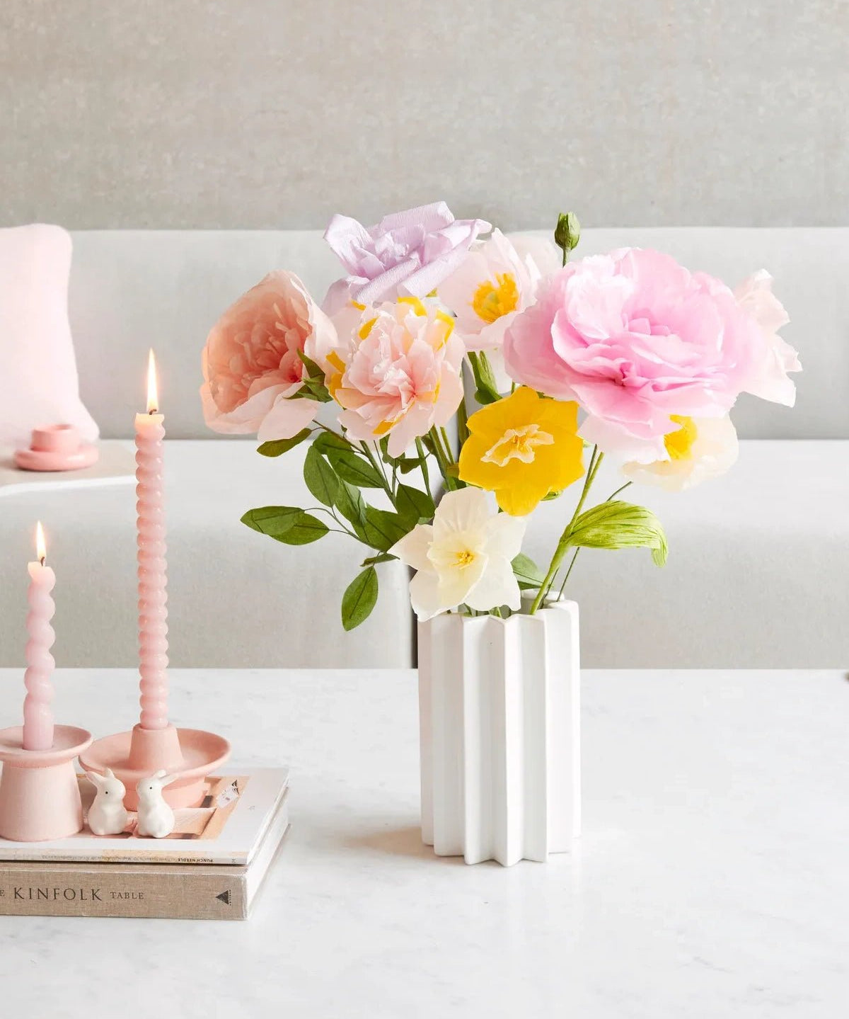 Rico Design - Papierblume • Paeonie Pink - ROSA ECK