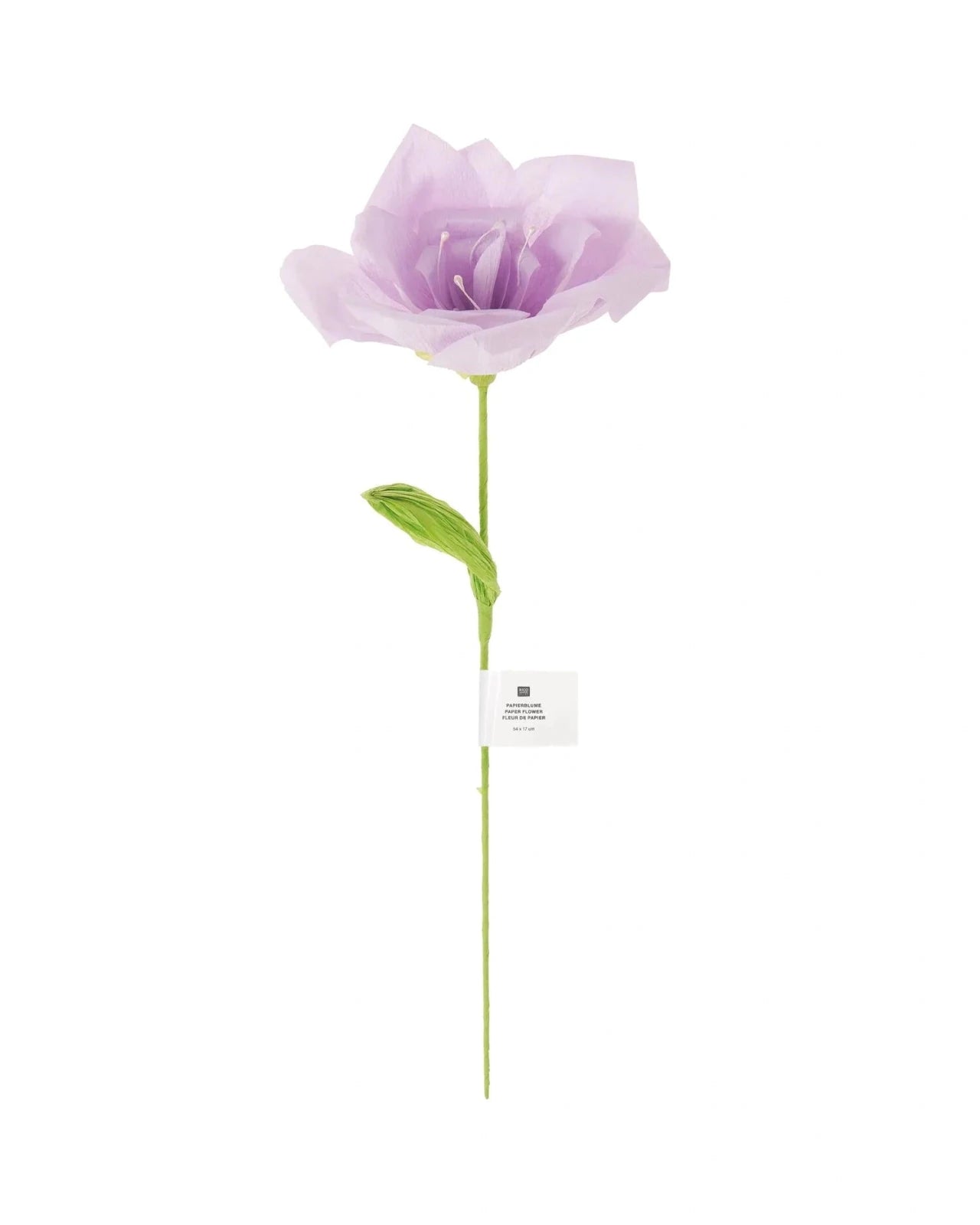 Rico Design - Papierblume • Rose Lila - ROSA ECK